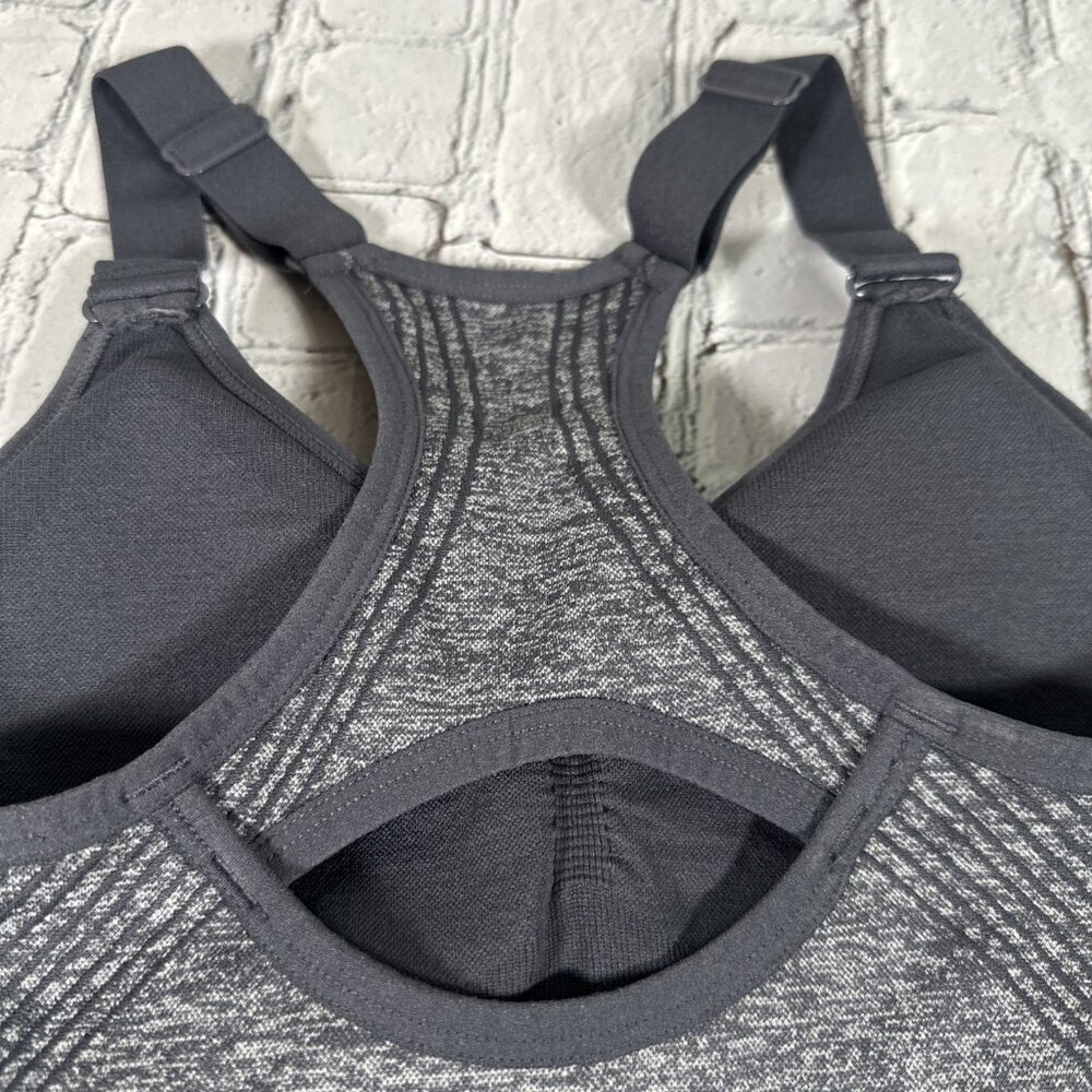 BCG Women’s Low Support Molded Cup Sports Bra size Small Grey Gray Removable Pad - Picture 12 of 14